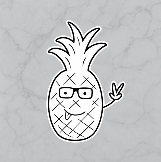 Pineapple Car Sticker